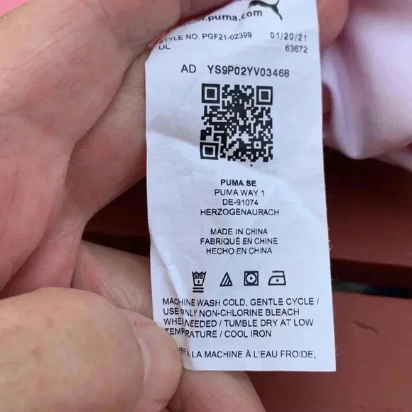 Five for 25 NWOT Puma track pants, polyester knit, lightweight, elastic  waist - Picture 4 of 4